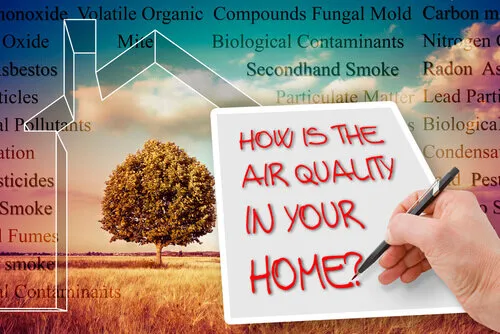 What causes poor air quality in home