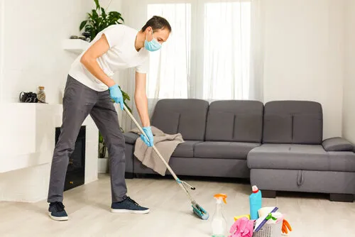 How do I disinfect my house after illness