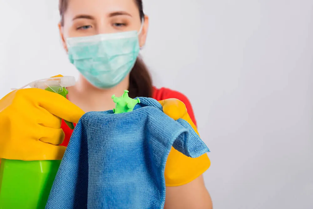 How should I clean my house when sick