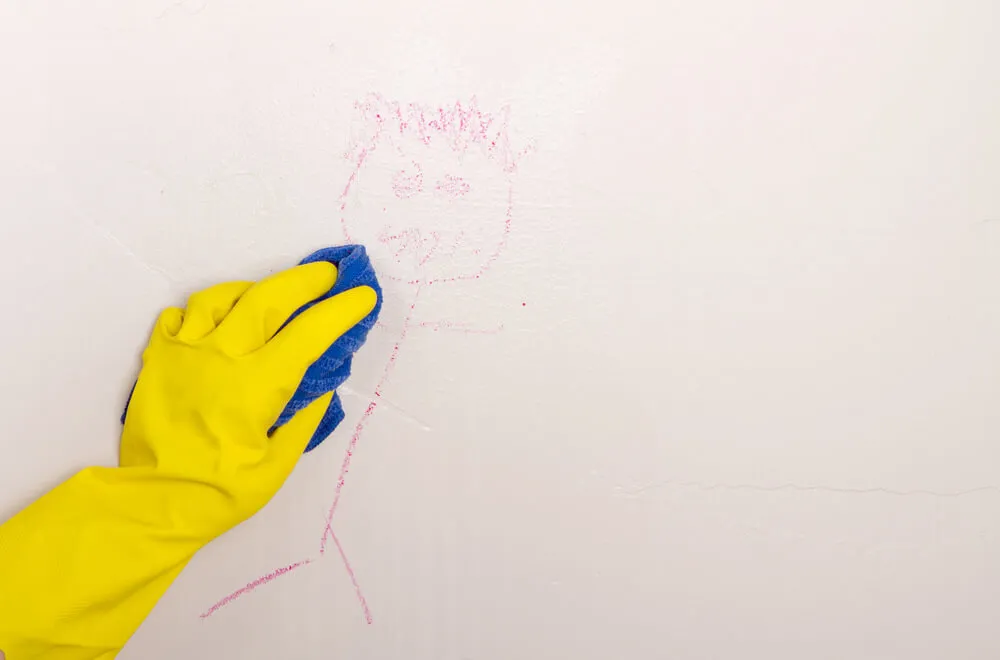 How do you clean dirty walls without damaging the paint