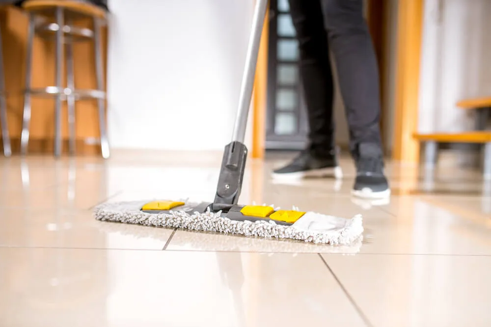 How do you clean really dirty tile floors