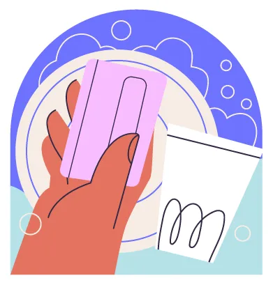 Daily‌ Kitchen Cleaning