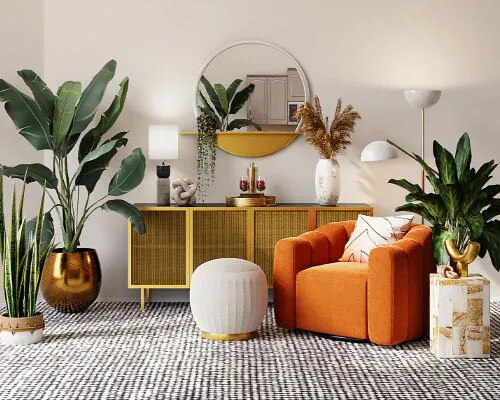 clean living room