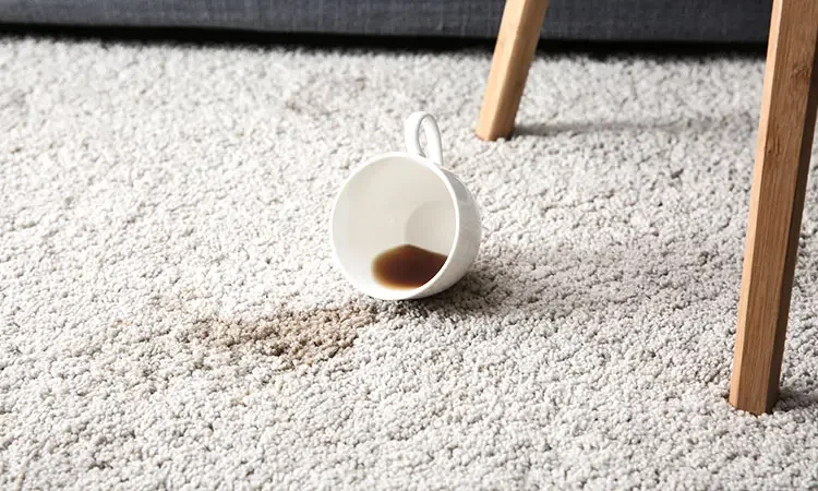 Spills on carpet