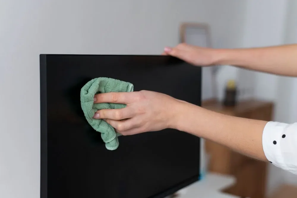 Cleaning tv