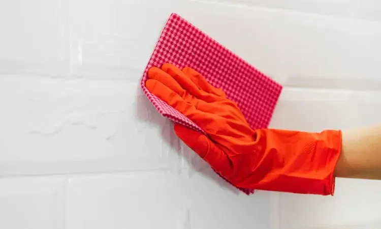 cleaning shower grout