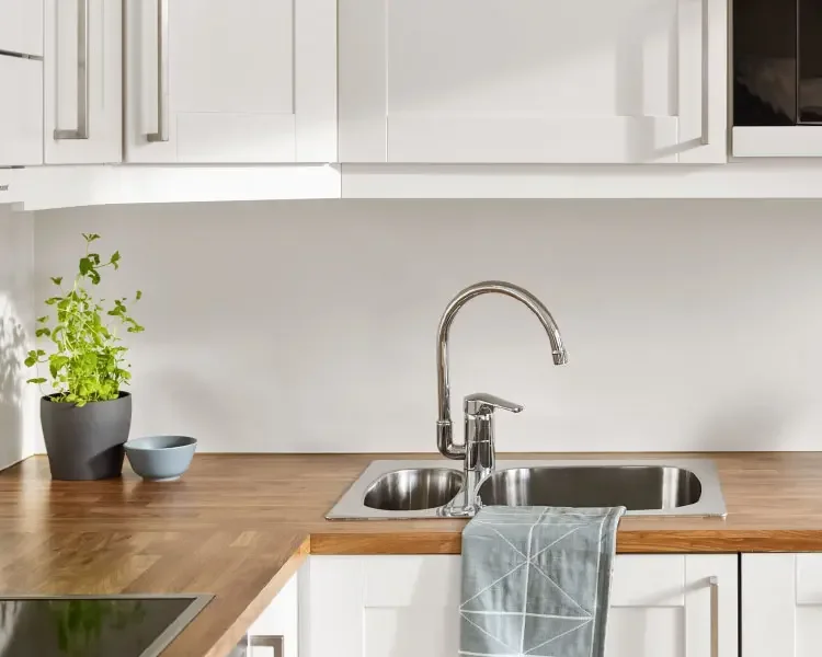 clean kitchen sink