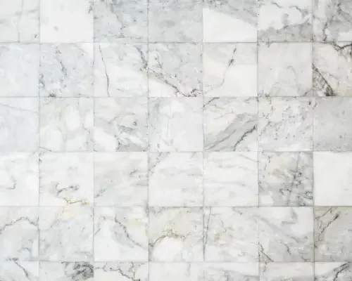 Marble tile floor