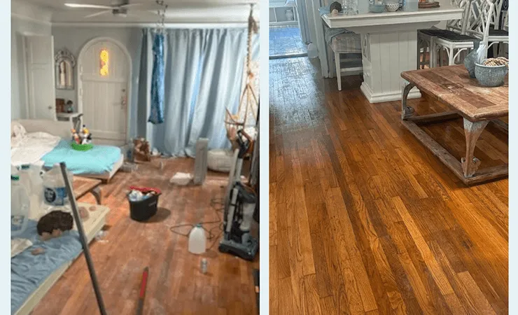 before after bedroom cleaning Maidthis LA