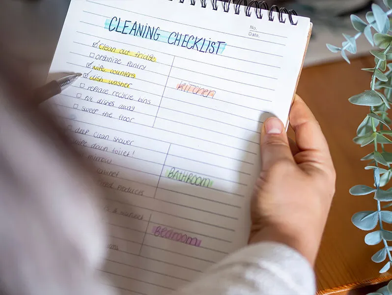 Daily Cleaning Checklist for You and Your Family