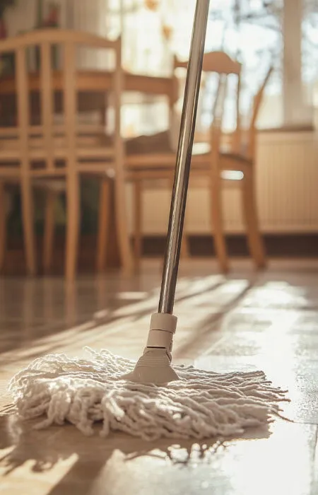 Dining room cleaning