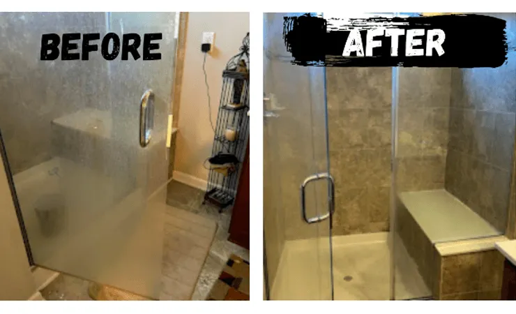 shower cleaning results