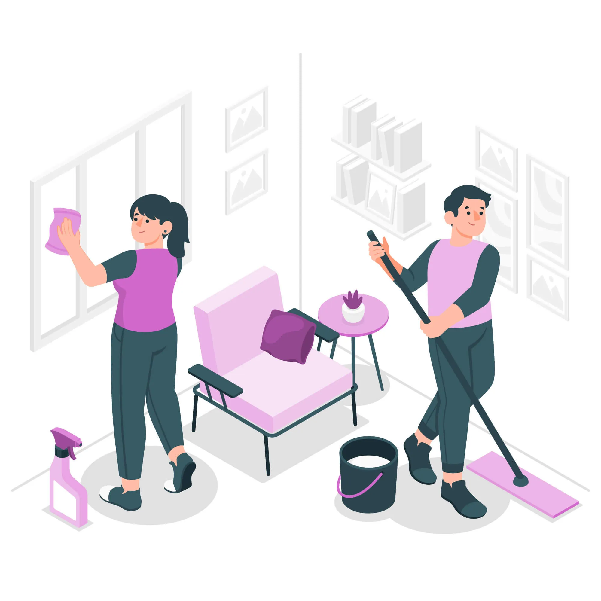 Tuesday cleaning - Floor cleaning - sweeping and mopping
