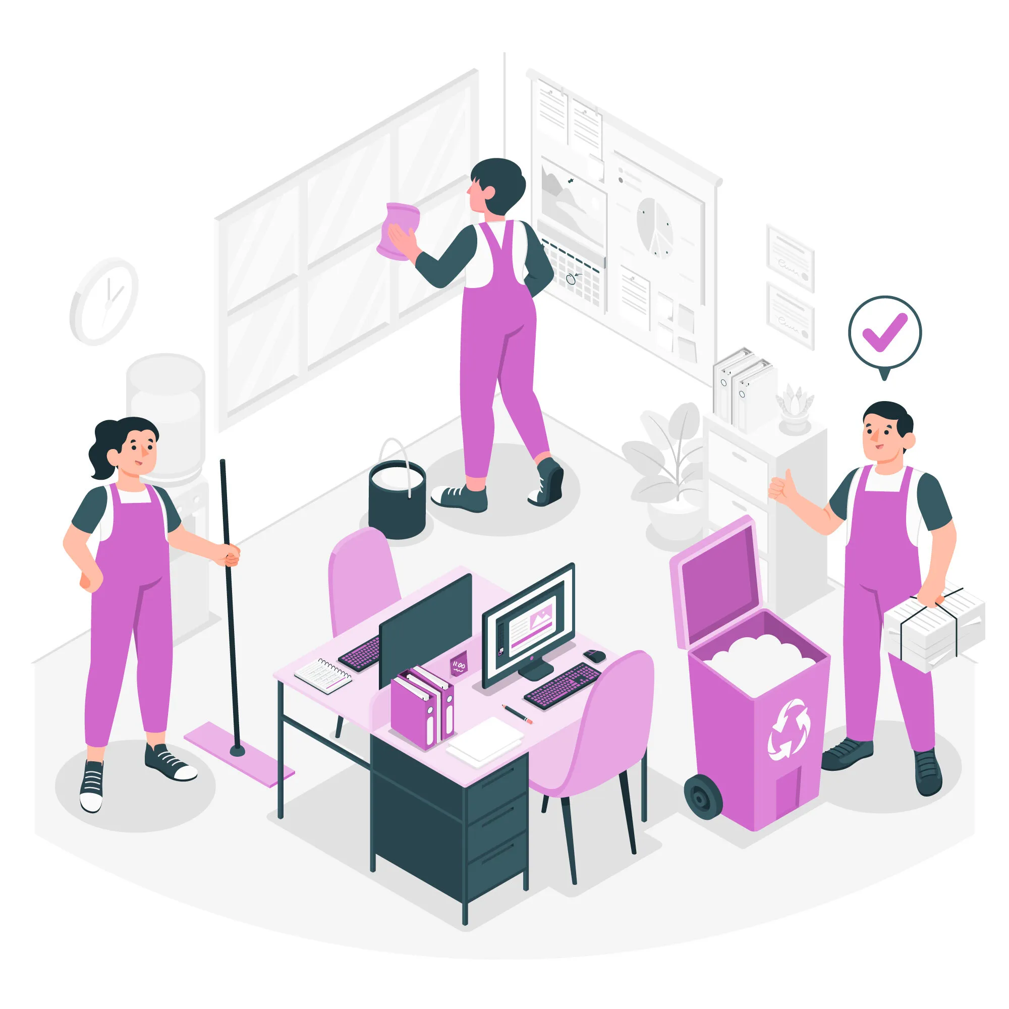 Wednesday Cleaning - Wiping down kitchen appliances, counters, and cabinets