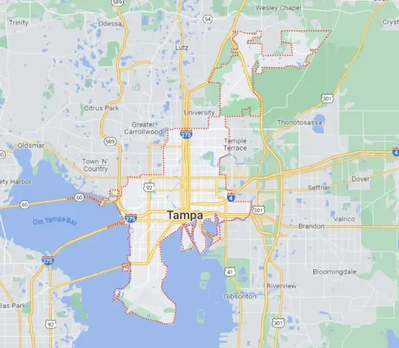 Tampa map
