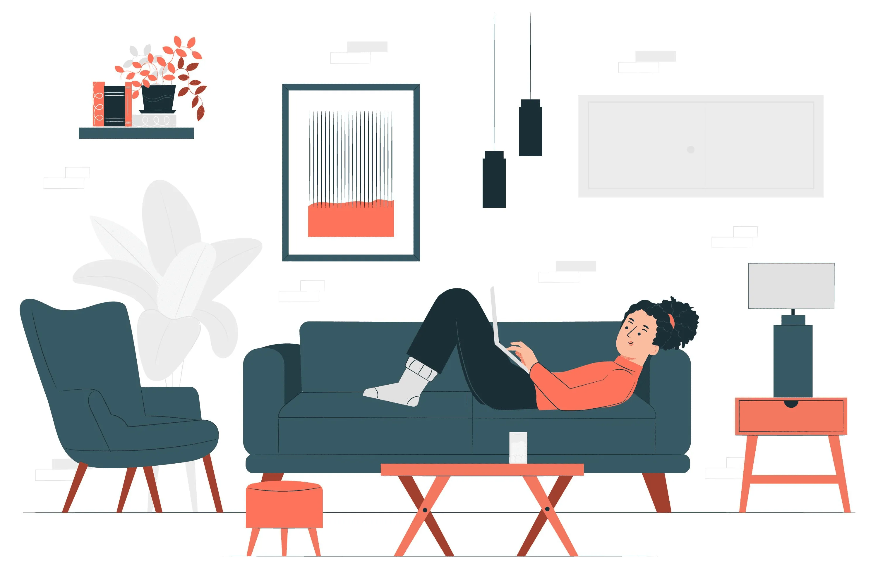 Clean living room