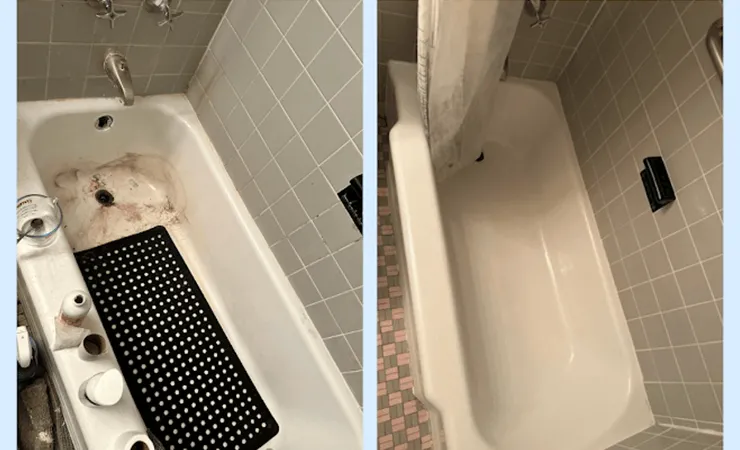 before after bathtub cleaning in Phoenix