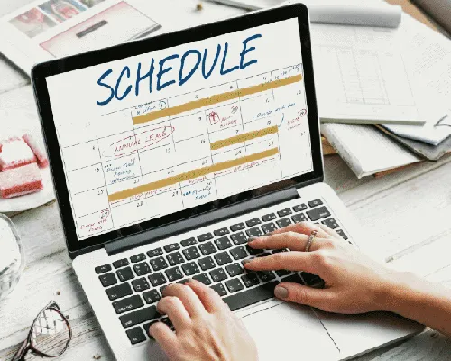 Scheduled cleanings