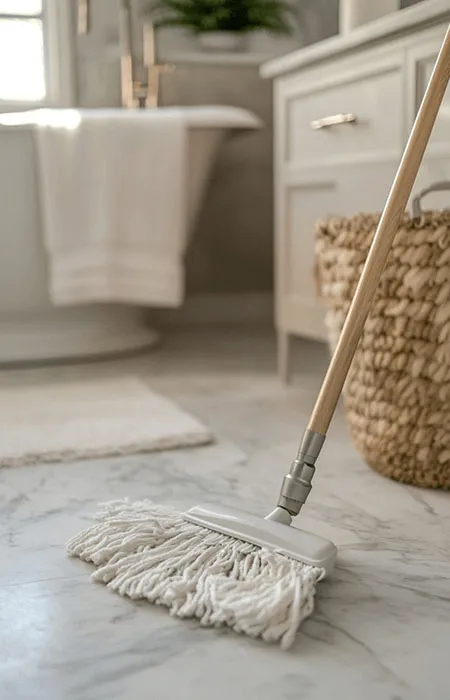 bathroom cleaning