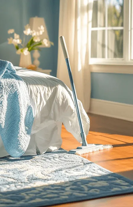 bedroom cleaning